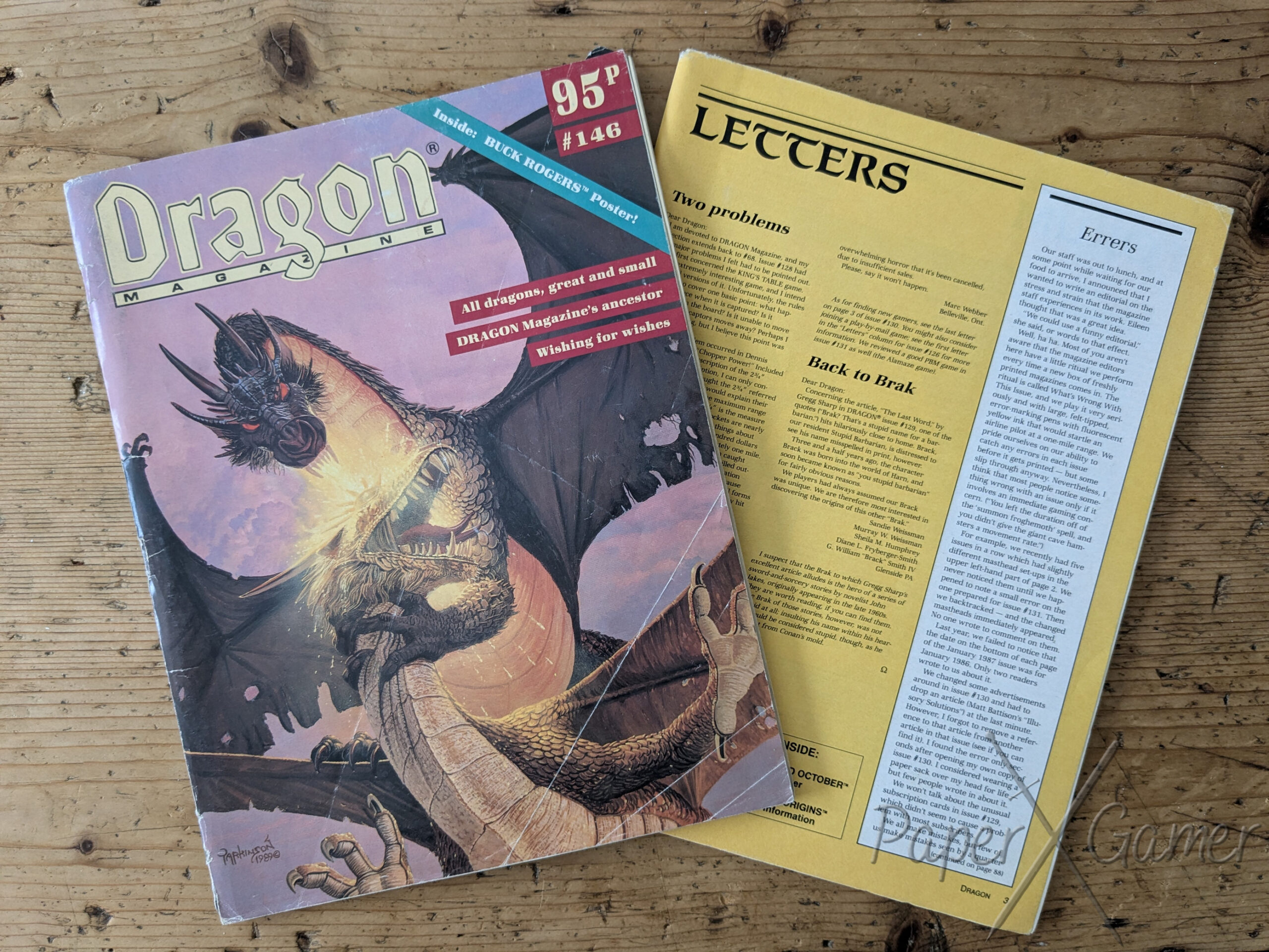 Dragon Magazine Issue 146 June 1989 (+ Issue 132 Coverless) - Periodical