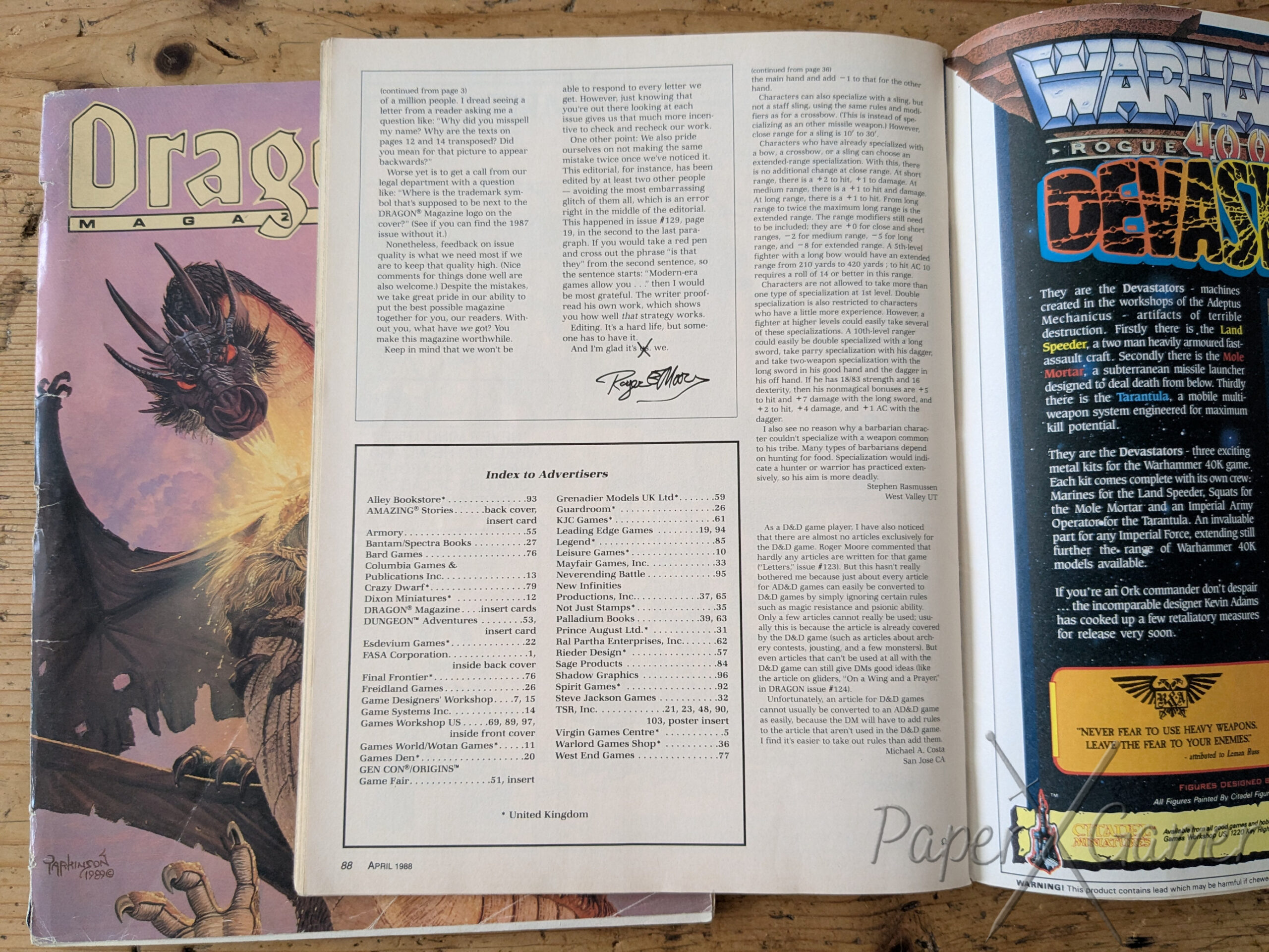 Dragon Magazine Issue 146 June 1989 (+ Issue 132 Coverless) - Periodical - Image 7